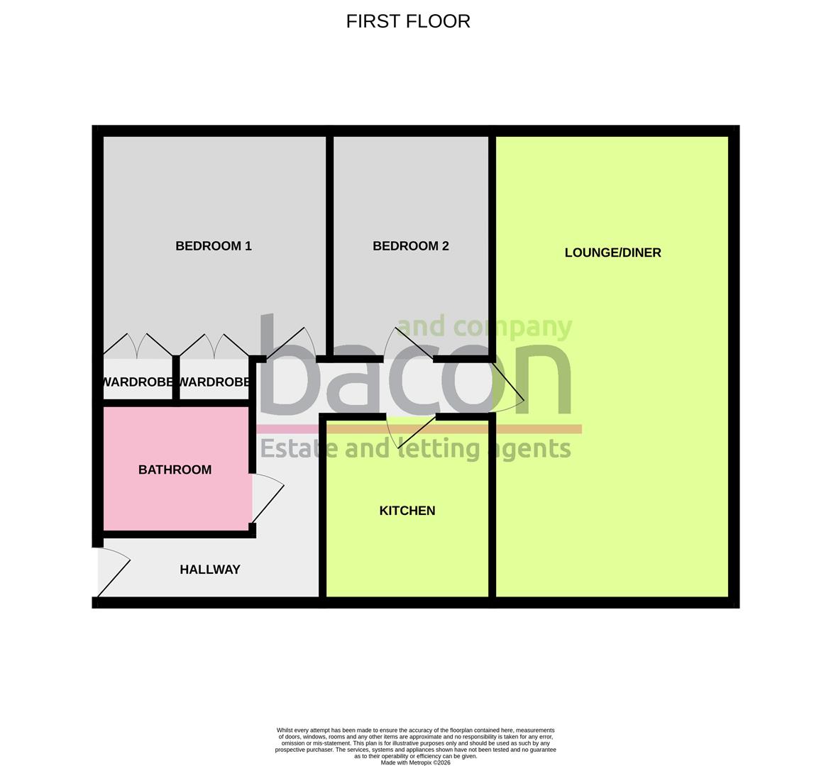 Floor Plan | Flat - Purpose Built | Loxley gardens, Bulkington Avenue, Worthing | For Sale